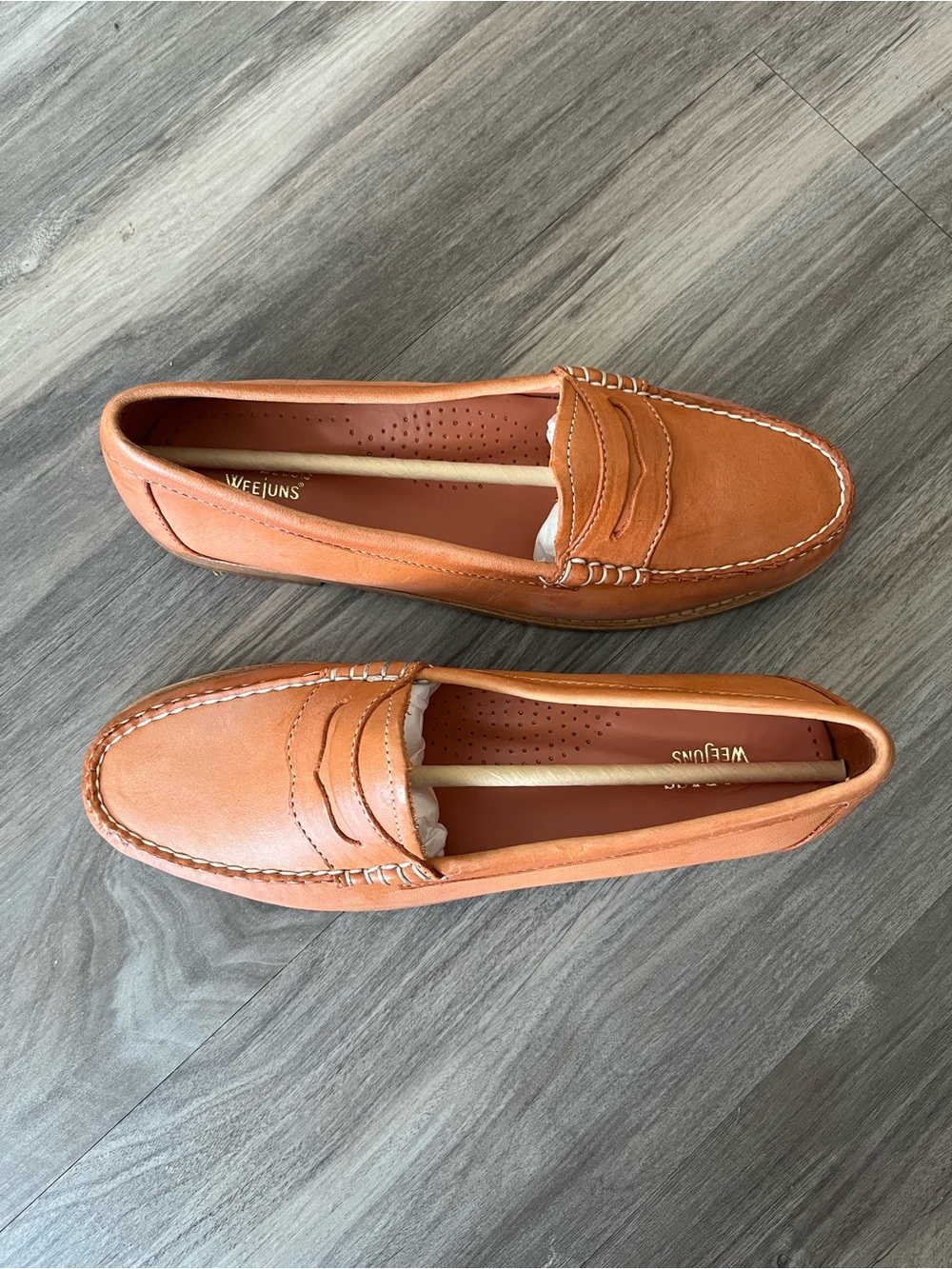 G.H. Bass & Co. Women's Tan Penny Loafers - Picture 3 of 10